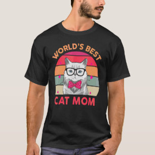 Frauen Welten Beste Katzen Mama je Kitten Hausmutt T-Shirt