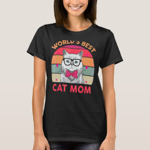 Frauen Welten Beste Katzen Mama je Kitten Hausmutt T-Shirt
