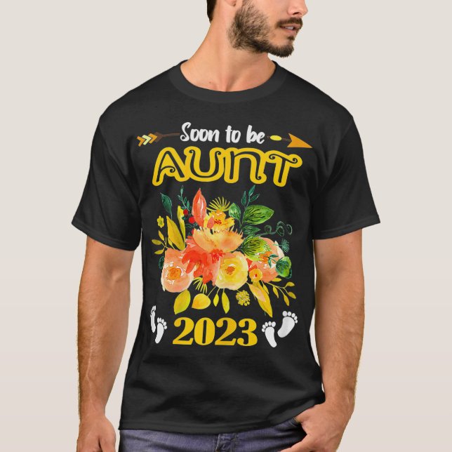 Frauen werden bald nach 2023 Schwangerschaftsunruh T-Shirt (Vorderseite)