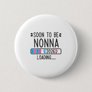 Frauen werden bald Nonna 2026 beim Laden von Schwa Button