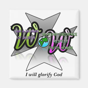 Frauen wert des Kredo-Magneten Magnet