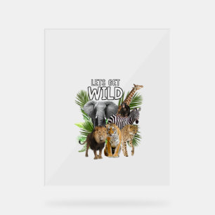 Frauen: Wilde Zootiere - Safari Party A D Acrylschild