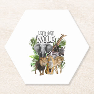 Frauen: Wilde Zootiere - Safari Party A D Untersetzer