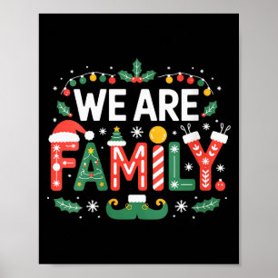 Frauen Wir sind Familie Weihnachten 2025 Pyjamas L Poster