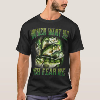 Frauen wollen mich, Fische fürchten mich Vintage , T-Shirt