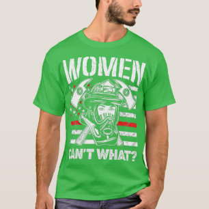 Frauen wollen, was die rote Flagge des Feuerwehrfe T-Shirt