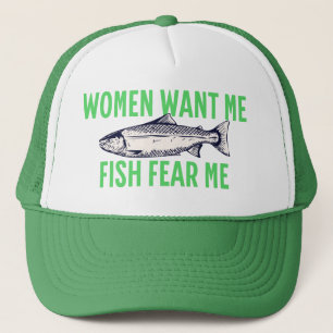 Frauen Wollte mich, Fische Angst mich - Funny Truckerkappe