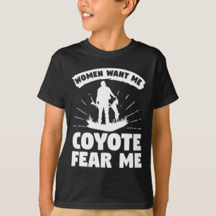 Frauen Wollte mir Coyote Angst Me Coyotes Hunter H T-Shirt