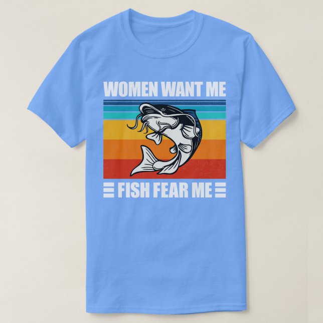 Frauen Wollte mir Fische Angst 3 T-Shirt (Design vorne)