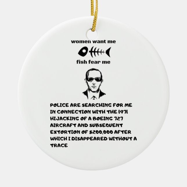 Frauen wollte mir Fische Angst db cooper Keramik Ornament (Vorne)