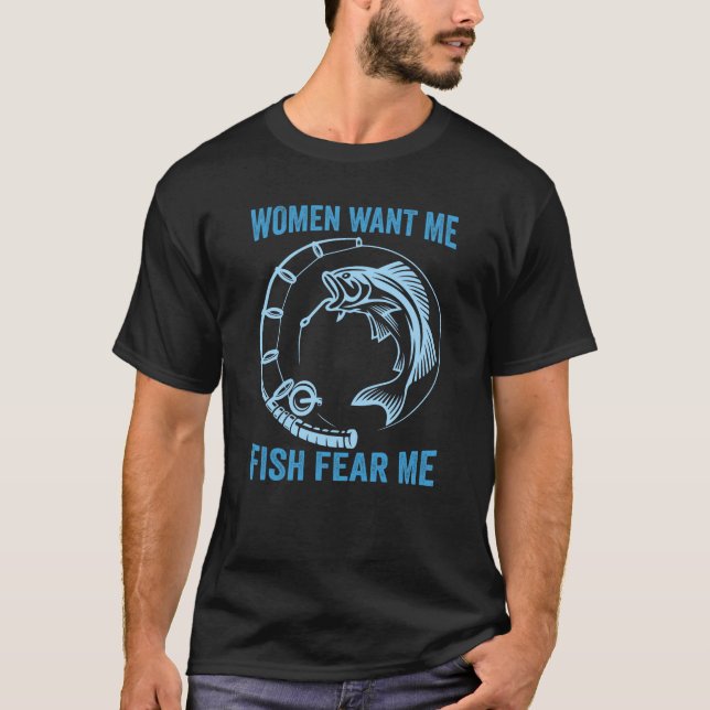Frauen Wollte mir Fische Angst T-Shirt (Vorderseite)