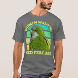 Frauen Wollte mir Seed Feed Me Quaker Parrot T-Shirt