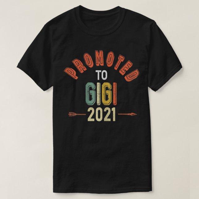 Frauen wollten bald Gigi 2021 Blumenmot werden T-Shirt (Design vorne)