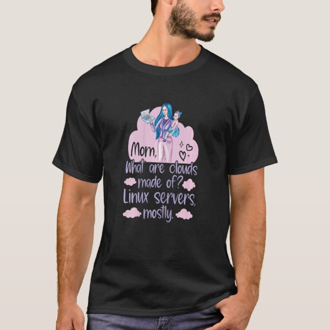Frauen Woraus bestehen Wolken?  Linux Cloud-Comput T-Shirt (Vorderseite)
