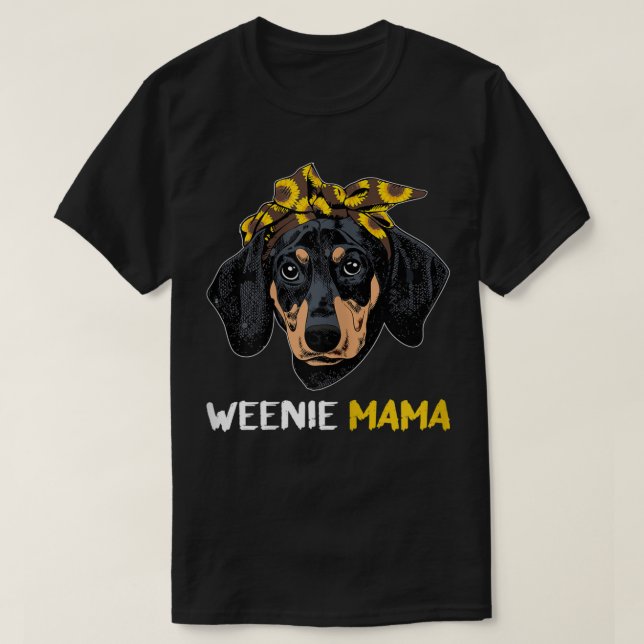 Frauen Würstchen Mama Dackel Mama Dackel Liebhaber T-Shirt (Design vorne)