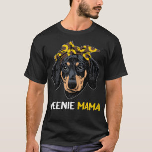 Frauen Würstchen Mama Dackel Mama Dackel Liebhaber T-Shirt