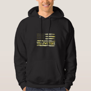 Frauen Yellowstone American Flag Vintag Patriotic Hoodie