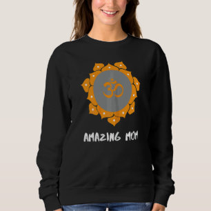 Frauen Yoga Mama Mütter Tag Mandala Om 3 Sweatshirt