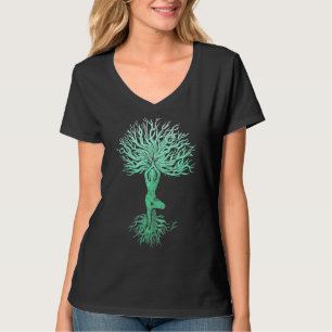 Frauen Yoga Namaste Frauen Meditation Chakra Frau T-Shirt