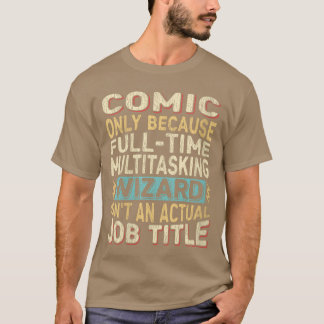 Frauen Zauberer Jobitle Zitat Lustig Comic VNeck r T-Shirt