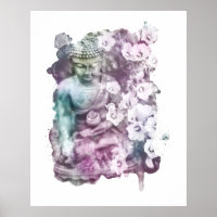 *~* Frauen Zen Buddha Meditat Blume Pastell