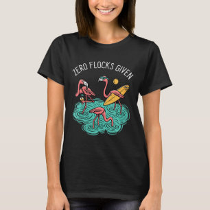 Frauen Zero Herden Gegeben Lustiger Strand Flaming T-Shirt
