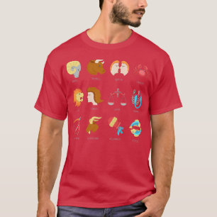 Frauen Zodiac Anzeichen Astrologie Horoskop Frauen T-Shirt