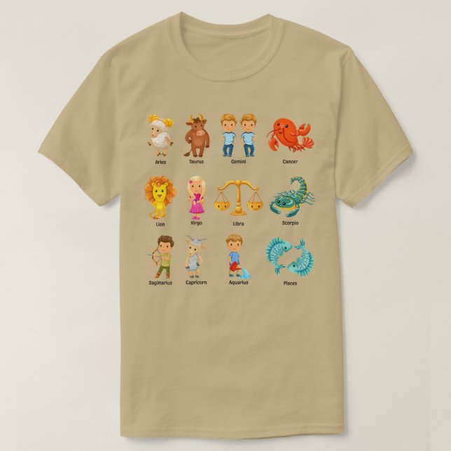 Frauen Zodiac Anzeichen Astrologie Horoskop Frauen T-Shirt (Design vorne)