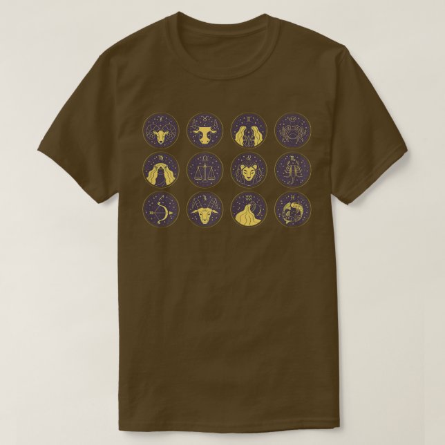 Frauen Zodiac Anzeichen Astrologie Horoskop Frauen T-Shirt (Design vorne)