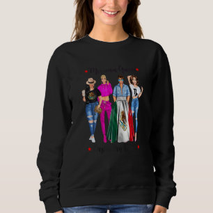 Frauen Zodiac Mexikanische Königin Steinbock Vibes Sweatshirt