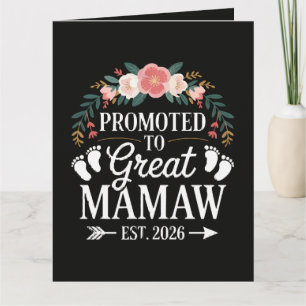 Frauen zu Great Mamaw befördert Dankeskarte