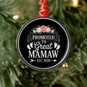 Frauen zu Great Mamaw befördert Ornament Aus Metall