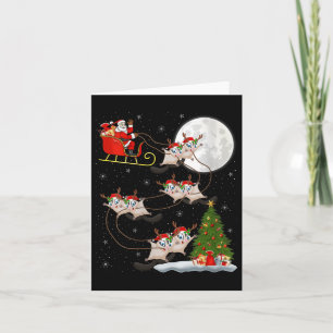 Frauen Zucker Gleiter Weihnachtsmann Schlitten Fli Karte