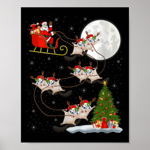 Frauen Zucker Gleiter Weihnachtsmann Schlitten Fli Poster