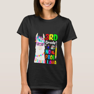 Frauen zurück zur Schule 3. Klasse No Prob Llama T T-Shirt