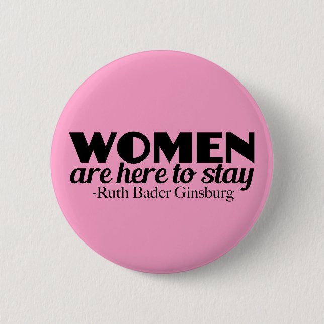 Frauenartikel von Ruth Bader Ginsburg Button (Vorderseite)