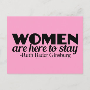 Frauenartikel von Ruth Bader Ginsburg Postkarte