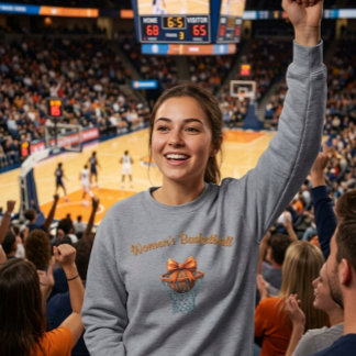 Frauenbasketball mit Schleife Sweatshirt