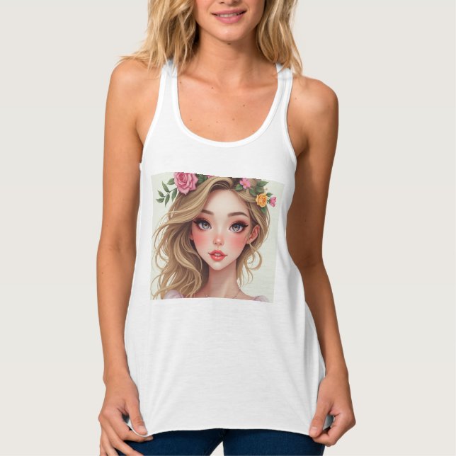 Frauenbella+Leinwand-Racerback-Tank Tank Top (Vorderseite)