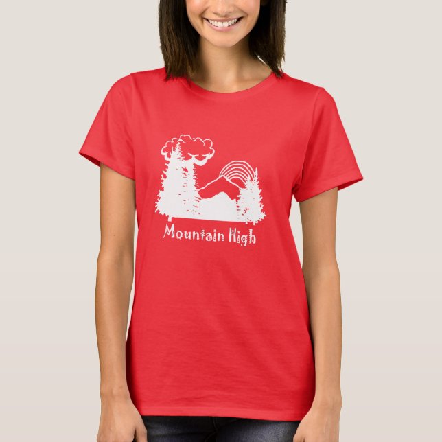 Frauenberg High Camp weißes Logo dunkel Abschlag T-Shirt (Vorderseite)