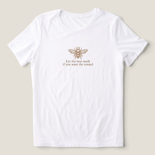 Frauenbiene Tri-Blend Shirt (Design Vorderseite)