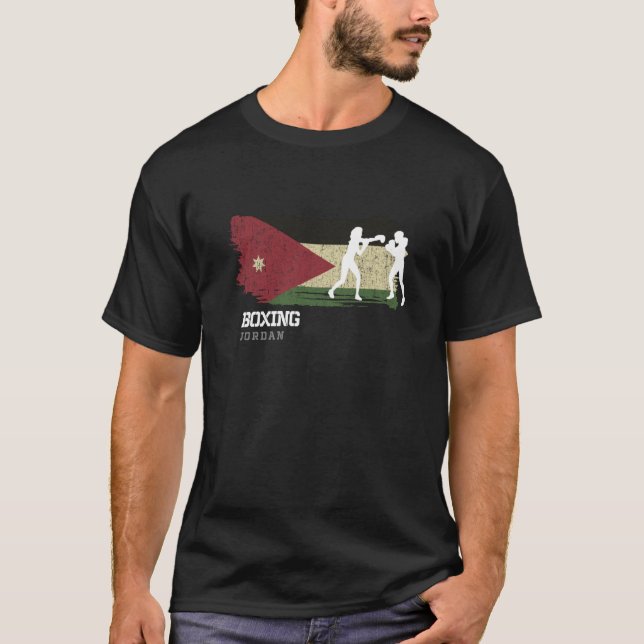 Frauenboxen Jordan Kampfsport Boxkämpfer Boxen  T-Shirt (Vorderseite)