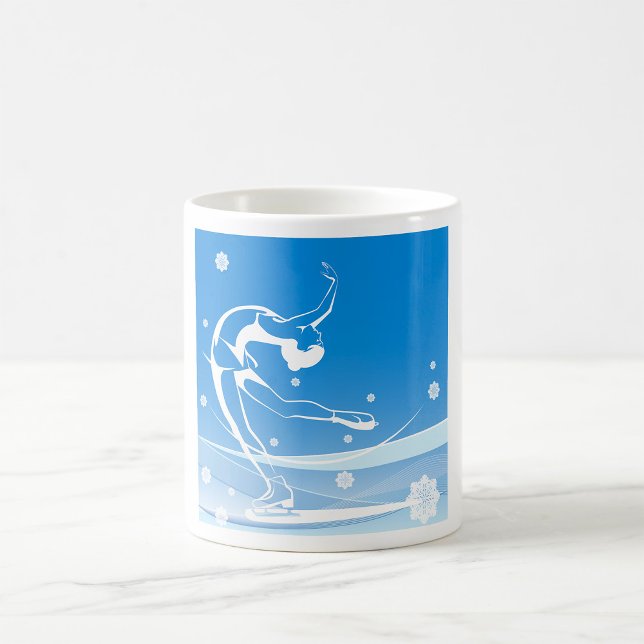 Fraueneis Skaten Sport Illustration Kaffeetasse (Von Creator hochgeladen)