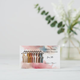 Frauenfarbige Tank Tops Boutique Business Card Visitenkarte