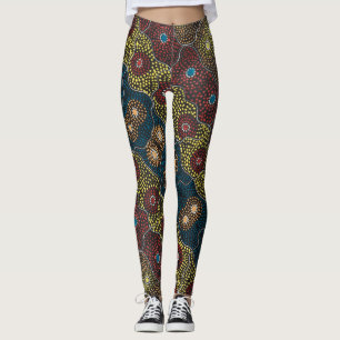Frauenfeier und Body Paint-Designer Leggings