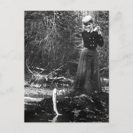 Frauenfischen Postkarte