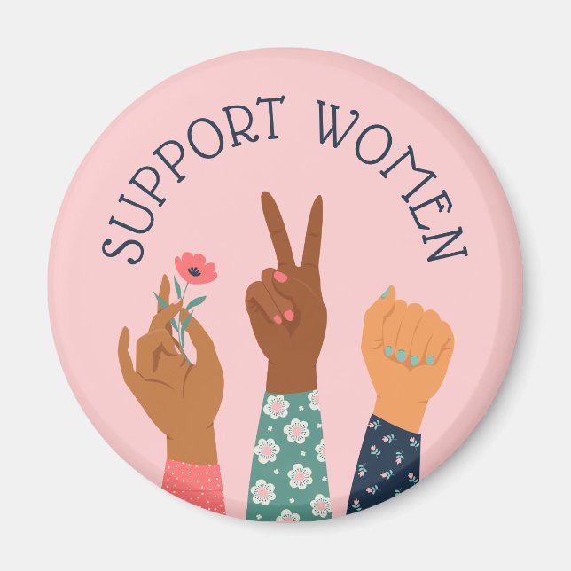 "Frauenförderung" Feministin Magnet (Vorne)