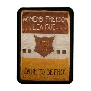 Frauenfreiheitsliga, wagt es, frei zu sein! Postka Magnet