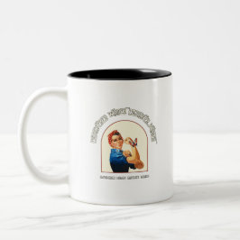 Frauenfreundlichkeit stärkt die Zwei-Tone-Tasse de Zweifarbige Tasse