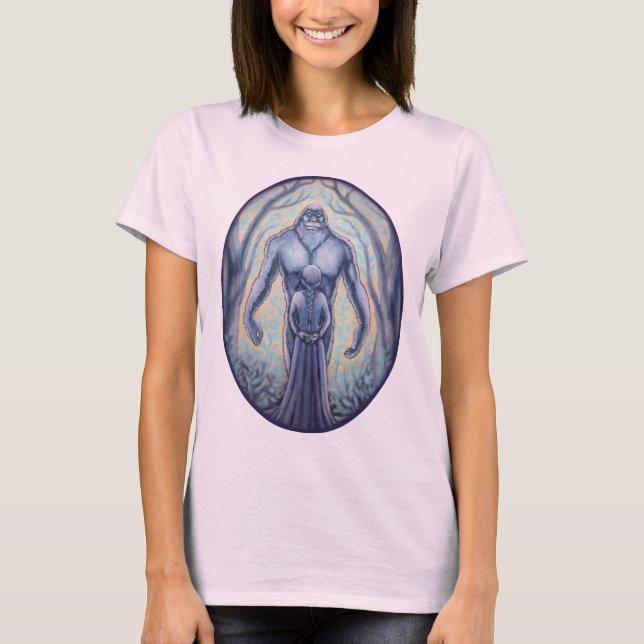 Frauenfuß Shirt Lady's Sasquatch Shirt T-Shirt (Vorderseite)